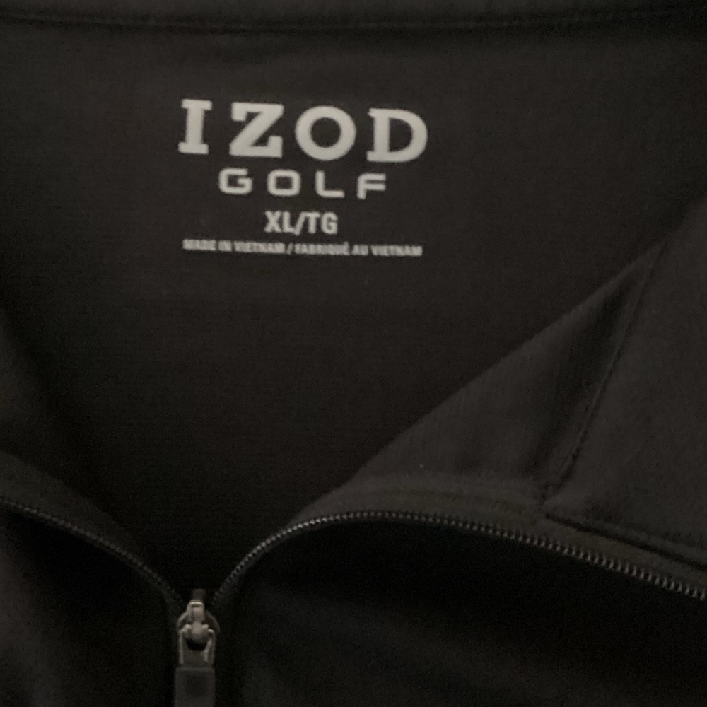 Izod Golf Black Full-Zip Jacket
